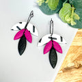 Hot Pink & Monochrome Sprinkles Hoops