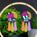 Retro Mosaic Multi Colour Hoops