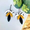 Mustard Yellow & Monochrome Sprinkles Hoops
