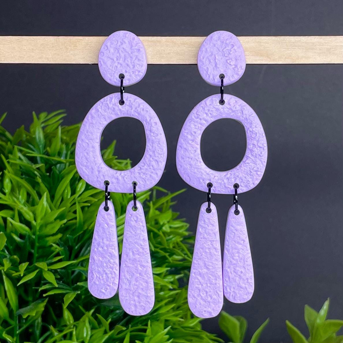 Statement Colour Block Chandelier Dangles