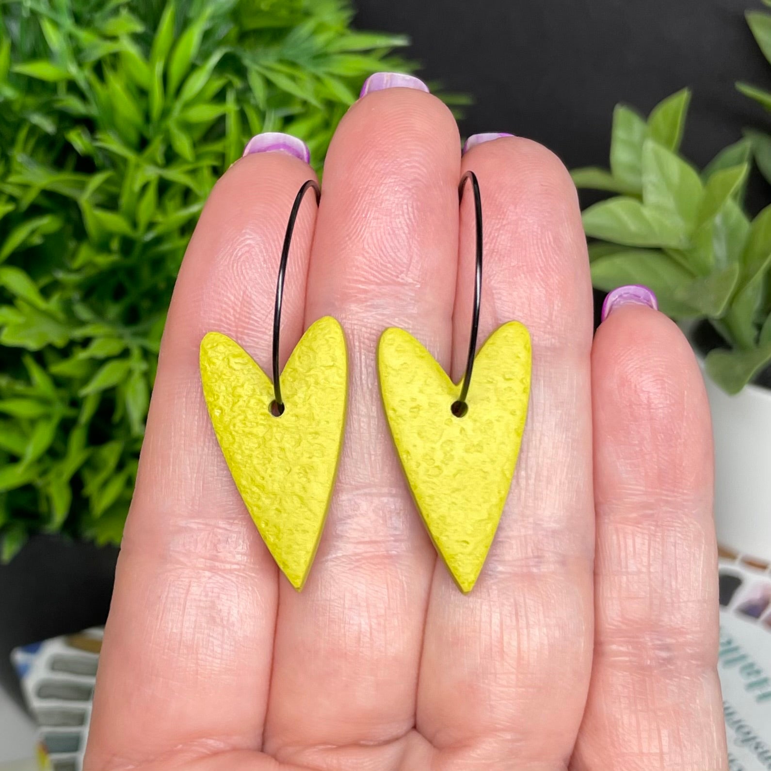 Pistachio Heart Hoops