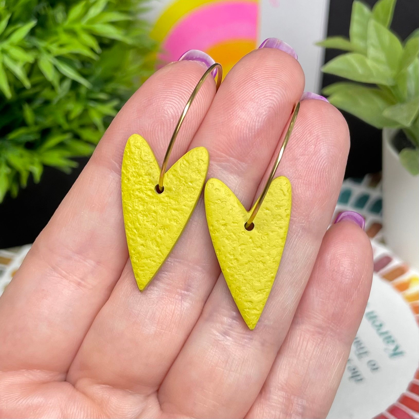 Pistachio Heart Hoops