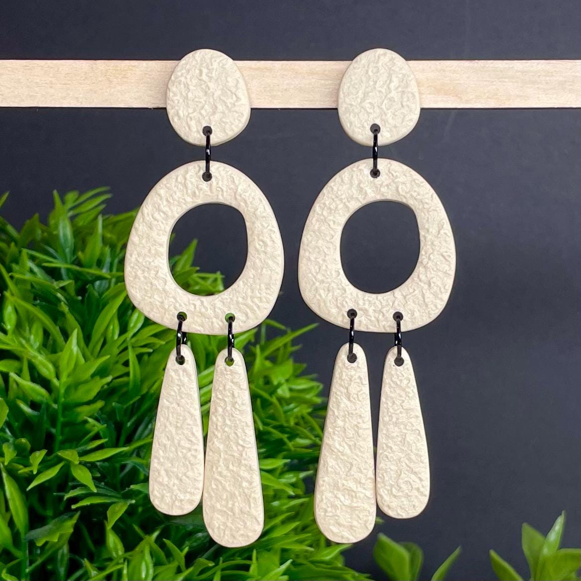 Statement Colour Block Chandelier Dangles