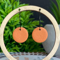 Orange Circle Hoops