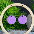 Lilac Circle Hoops
