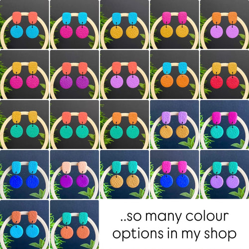 Colour block dangle combinations