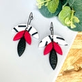 Red & Monochrome Sprinkles Hoops
